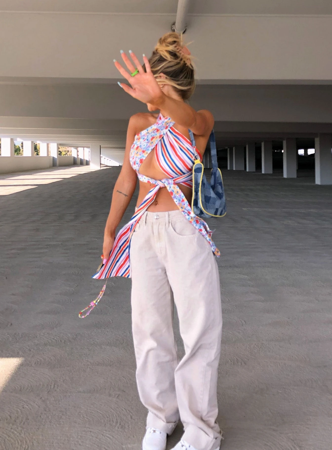 Princess Polly Cheerful Denim Jeans Cream 3 Princess Polly Cheerful Denim Jeans Cream - Image 3