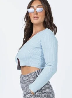 Princess Polly Alba Long Sleeve Top Blue -Princess Polly Sales 3 e445f763 22b6 4df5 a406 c1d2a27c45ad