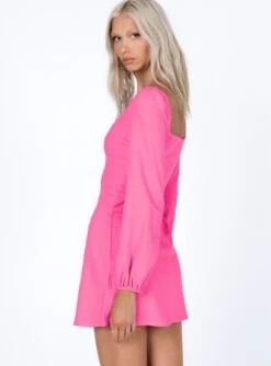 Princess Polly Hastings Long Sleeve Mini Dress Pink 7 Princess Polly Hastings Long Sleeve Mini Dress Pink -Princess Polly Sales 4 modelinfo IRA US2 c69e5898 c5d5 46ba adb0 724a155897f5