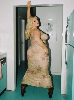 Down For The Ride 90's Slip Maxi Dress Multi Curve -Princess Polly Sales 4 modelinfo Krysten us16 2819aeaf a19d 4081 a1b8 bf3d3173f310