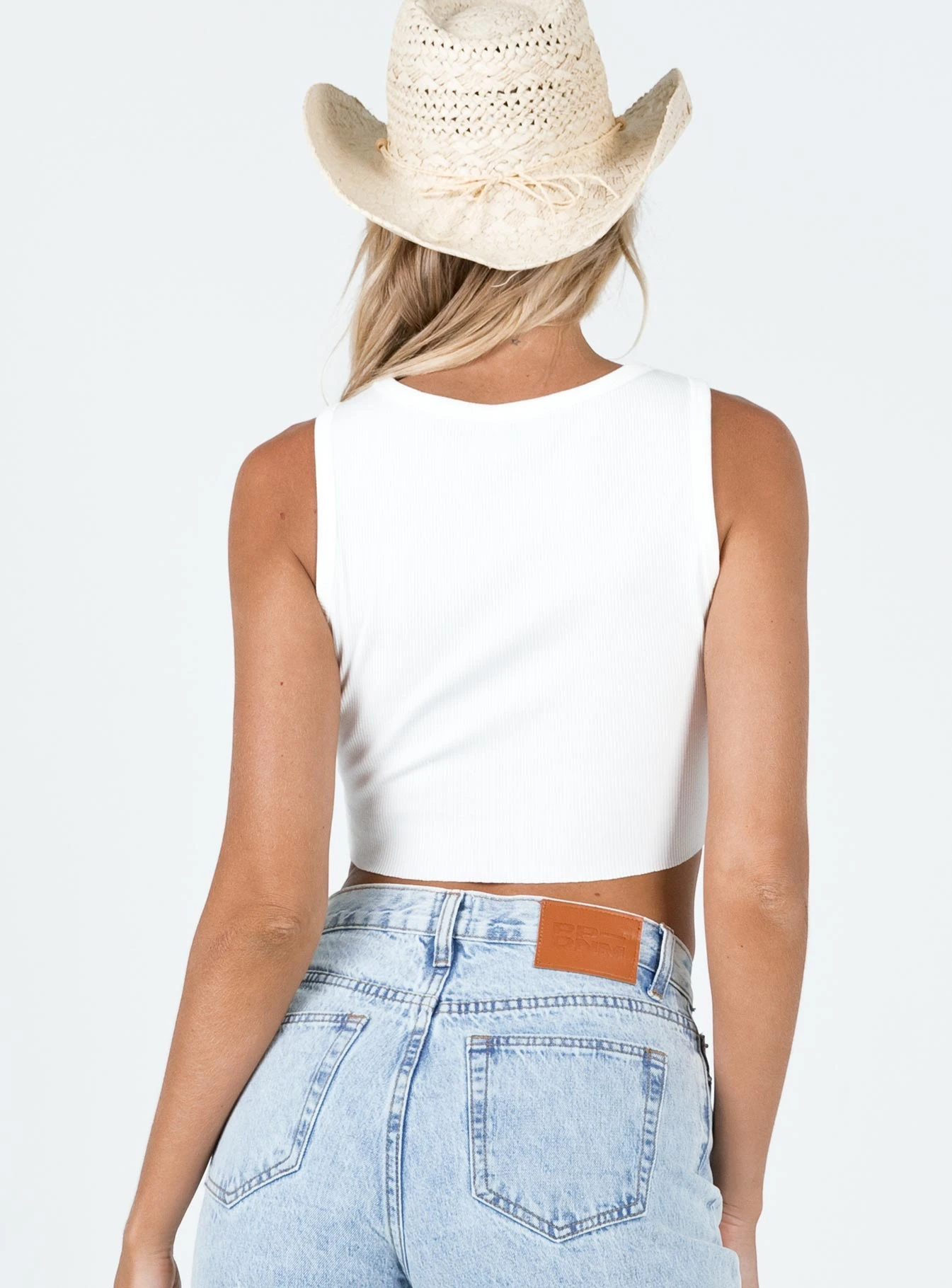 Princess Polly Giddy Up Tank Top White 5 Princess Polly Giddy Up Tank Top White - Image 5