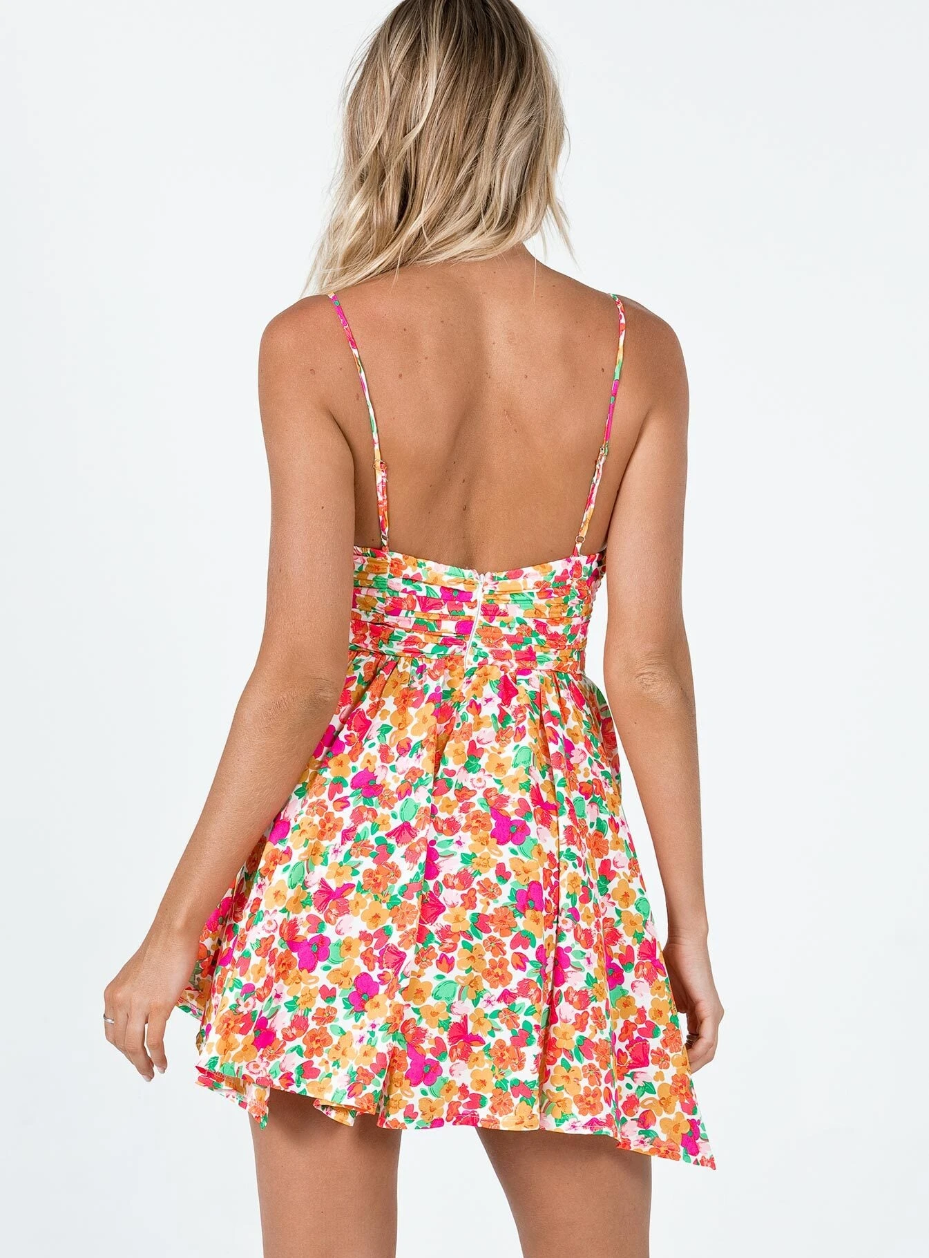 Barrett Mini Dress Multi Floral Petite 5 Barrett Mini Dress Multi Floral Petite - Image 5