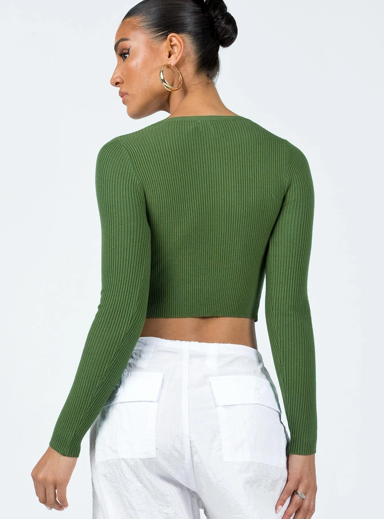 Princess Polly Unwritten Love Top Olive 4 Princess Polly Unwritten Love Top Olive - Image 4