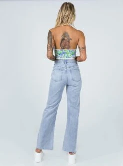 Princess Polly Monaco Denim Jeans -Princess Polly Sales 4 modelinfo emma leigh us4 b46c04b5 8108 4774 b42e 0481408c7393