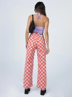 The Ragged Priest Rook Jean Red & Purple -Princess Polly Sales 4 modelinfo nat us2 3d716eef 162a 4e15 a263 ed947a461564