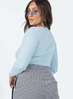 Princess Polly Alba Long Sleeve Top Blue -Princess Polly Sales 4 199c8e83 9566 4cb6 8d0f 1cc00f7f7a47