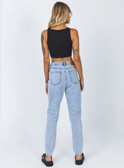 Princess Polly Connor Skinny Jean Denim Light Wash -Princess Polly Sales 4 43