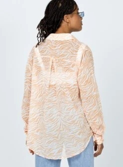 Princess Polly Ziggy Shirt Orange -Princess Polly Sales 4 58c8142b 0796 402f 989f 6b4499ae4d3e