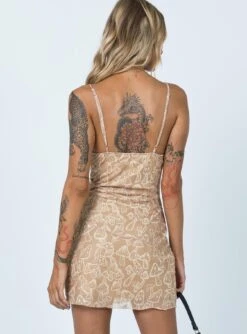 Motel Besky Dress Tan Mushroom -Princess Polly Sales 4 d54f8ba9 2bbd 4522 a1fb 47087aaed373