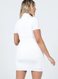 Princess Polly Elody Short Sleeve Mini Dress White -Princess Polly Sales 4 e1025cb0 65c8 41c0 bacc ae41a148a4b5