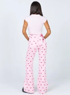 Abrand Double Oh Flare Jeans Pink Heart -Princess Polly Sales 4 e141f2fc d7cc 493e b30d 6fd083a43774