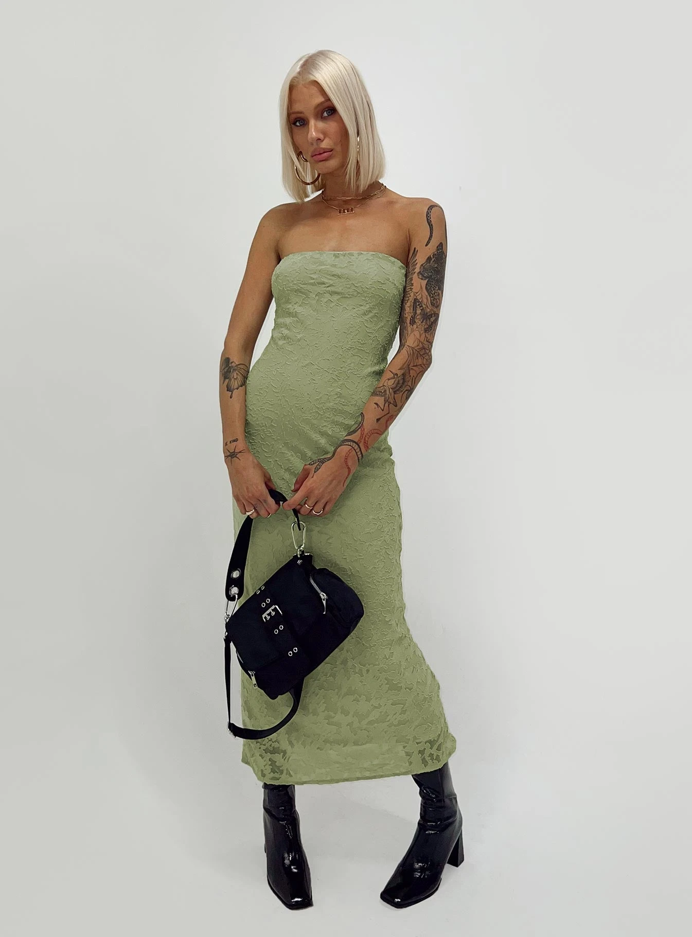 Princess Polly Sakina Maxi Dress Green 6 Princess Polly Sakina Maxi Dress Green - Image 6