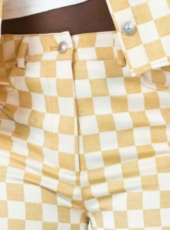 Princess Polly In Check Denim Jeans Beige 11 Princess Polly In Check Denim Jeans Beige -Princess Polly Sales 5 55692fe5 4a76 41ed a9ba b56977cca97b