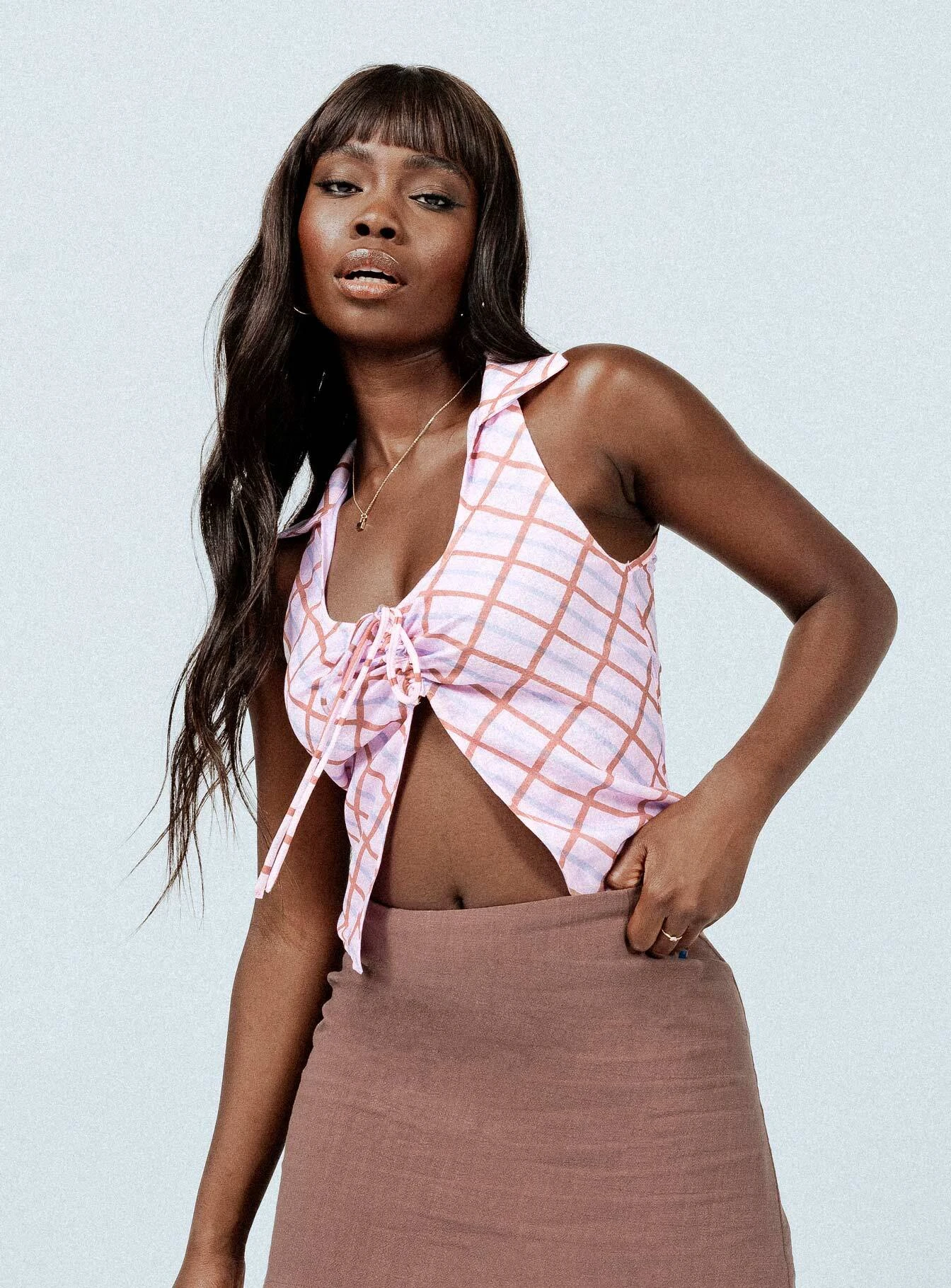 Princess Polly Ardell Top Pink Multi 1 Princess Polly Ardell Top Pink Multi