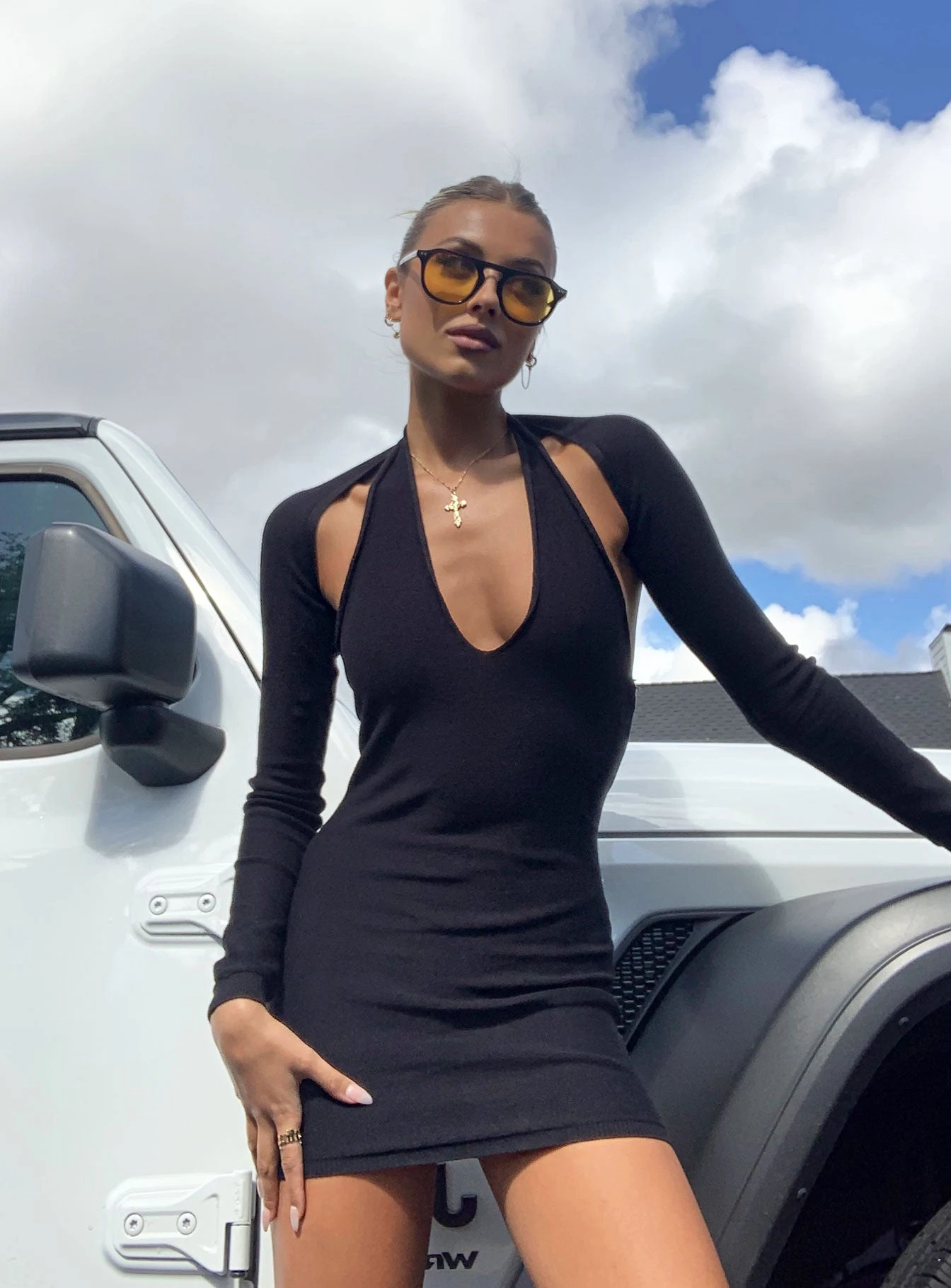 Heavenly Sent Mini Dress Black 8 Heavenly Sent Mini Dress Black - Image 8