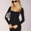 Princess Polly Nolan Mini Dress Black