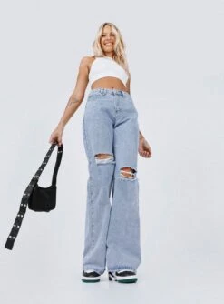 Princess Polly Prague Oversized Denim Jeans -Princess Polly Sales Prague Oversized Denim Jeans 5 copy