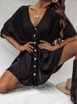 Princess Polly The Sandy Mini Dress Black