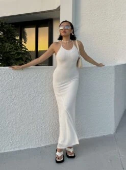 Princess Polly Ellery Maxi Dress White -Princess Polly Sales ashchenny Ellery Maxi Dress White US4